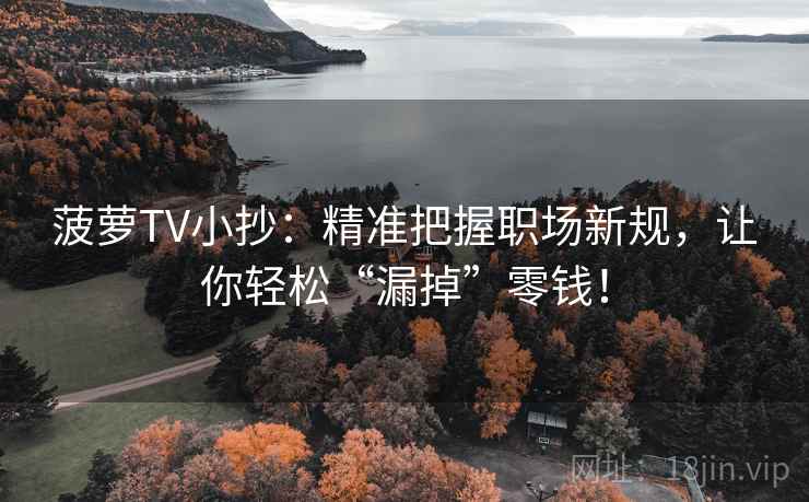 菠萝TV小抄：精准把握职场新规，让你轻松“漏掉”零钱！